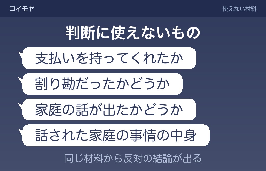 誘い方からは読み取れないこと
