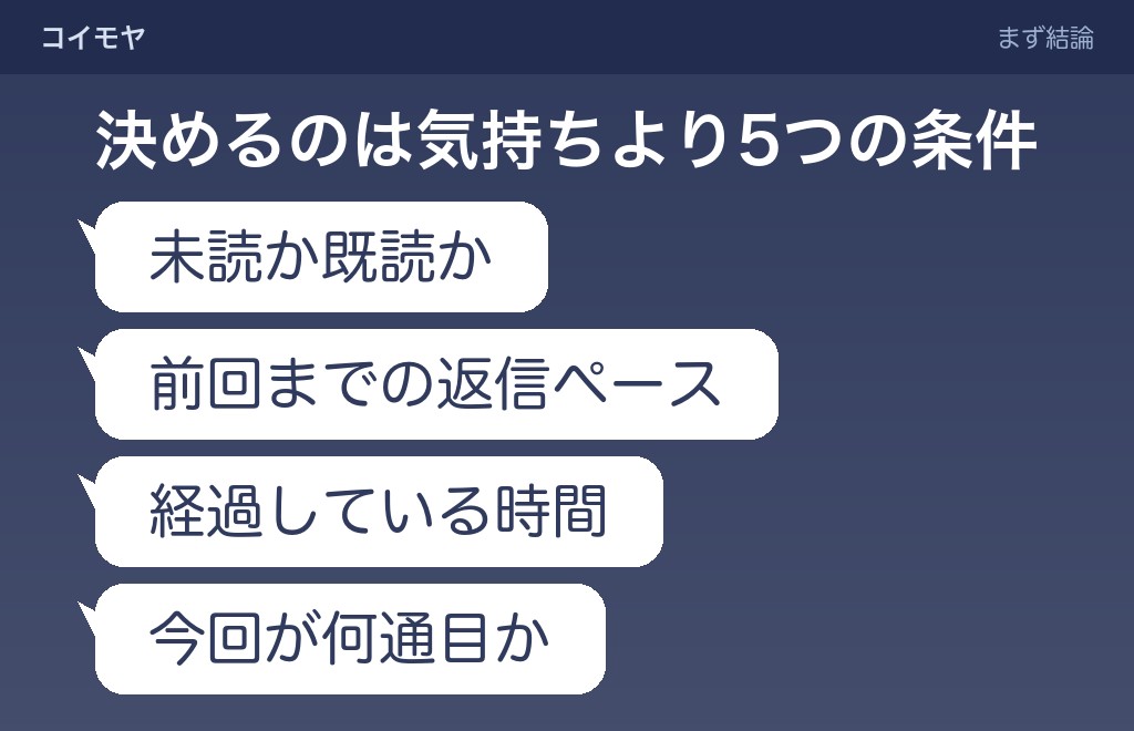 追いラインが嬉しいと言われるのは条件がそろったときだけ