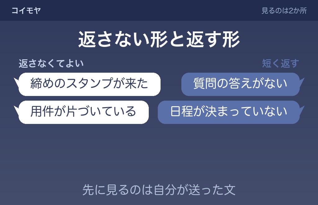 スタンプだけ返信に返さない方がいい場面と、返した方がいい場面